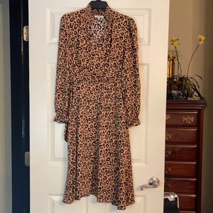 Tucker Stella silk and spandex cheetah print dress xs